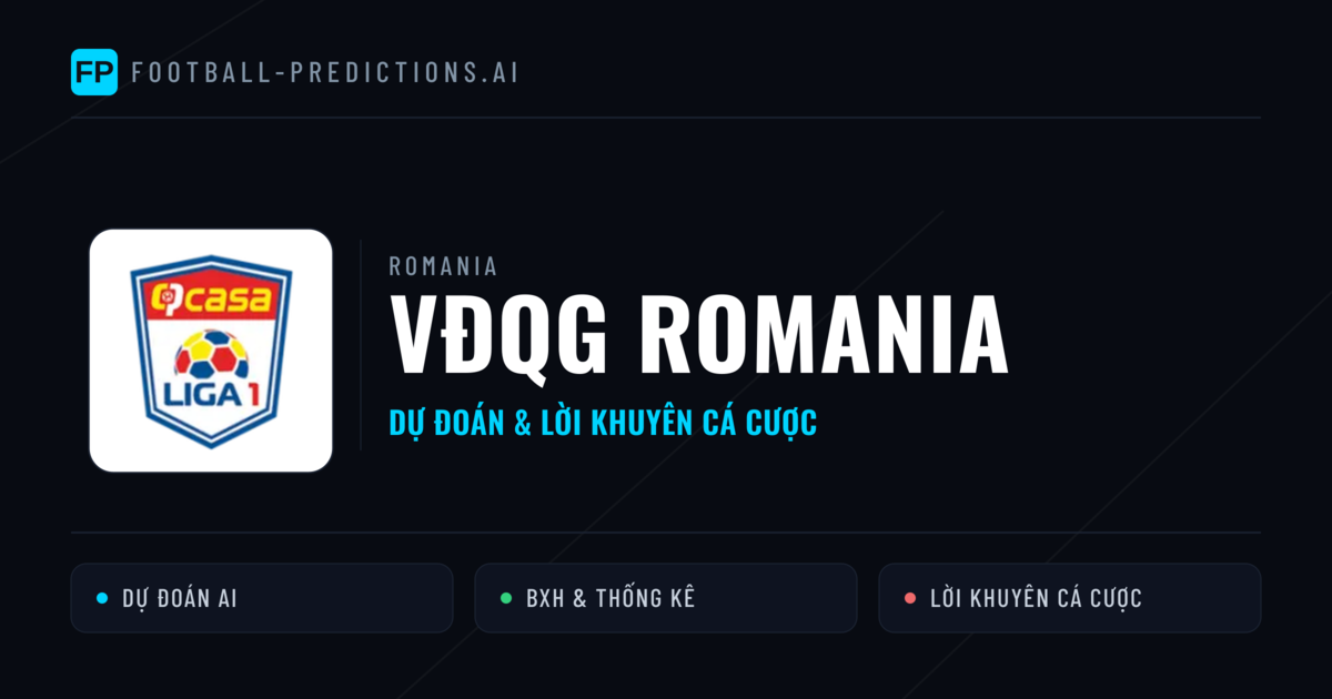 Romania dự đoán bóng đá VĐQG Romania & mẹo cá cược