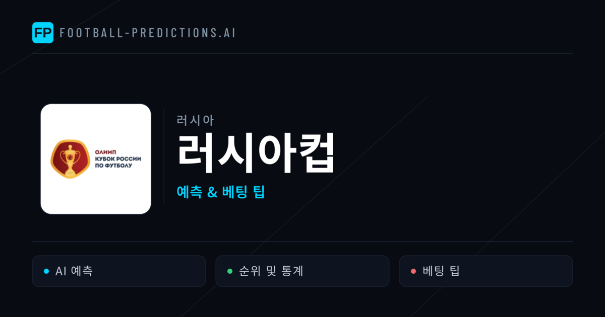 러시아 러시아컵 축구 예측 & 베팅 팁