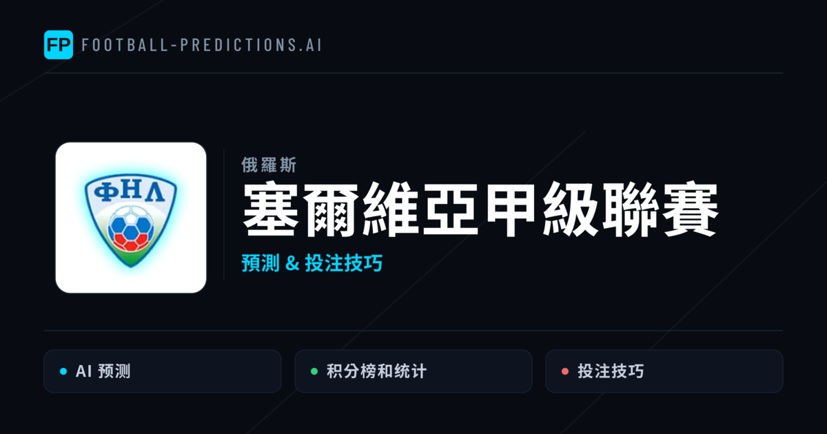 塞爾維亞甲級聯賽運彩預測 — 足球賽事分析與投注推薦
