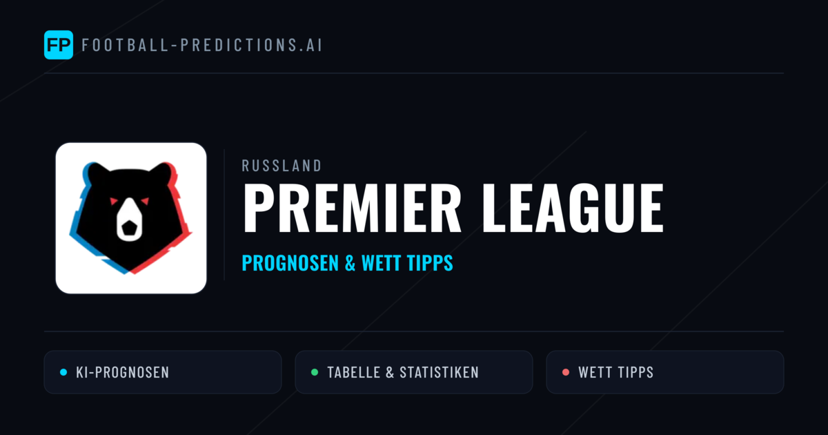 Russland Premier League Wett Tipps — Fußball Prognosen