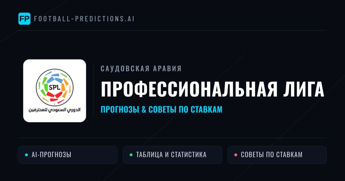 Прогнозы Саудовская Аравия Профессиональная лига — ставки и советы экспертов