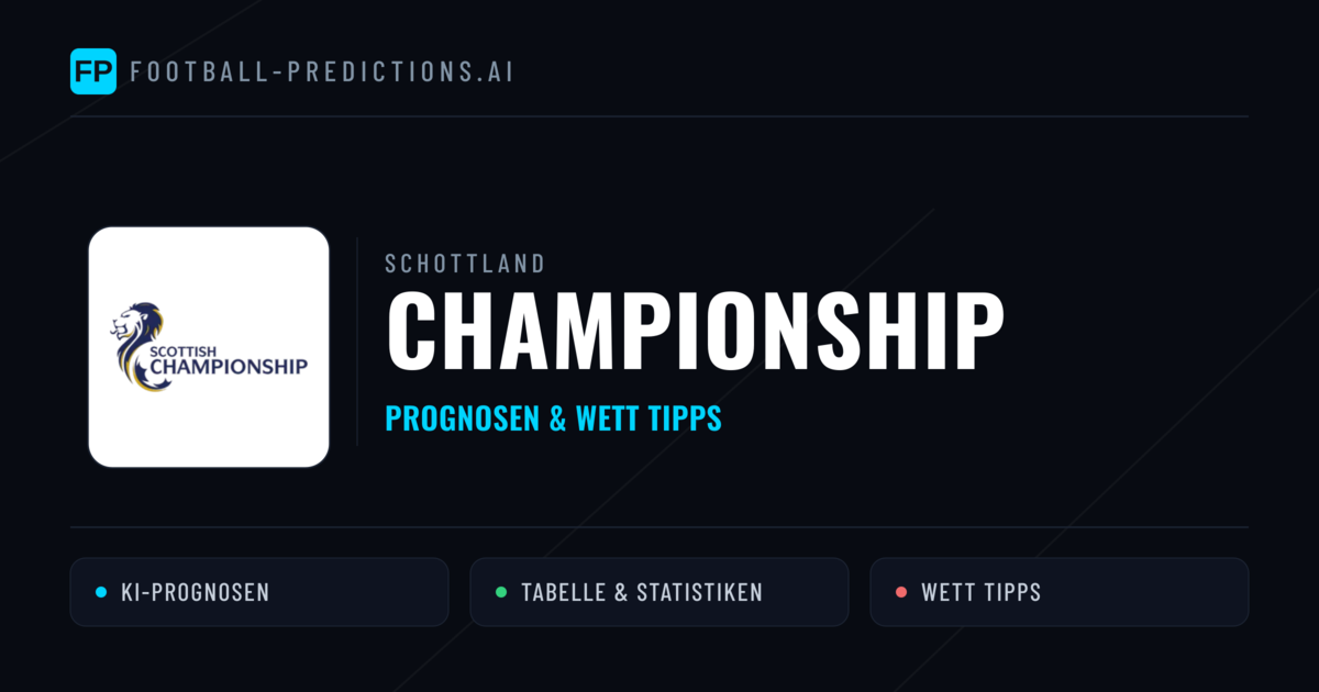 Schottland Championship Wett Tipps — Fußball Prognosen