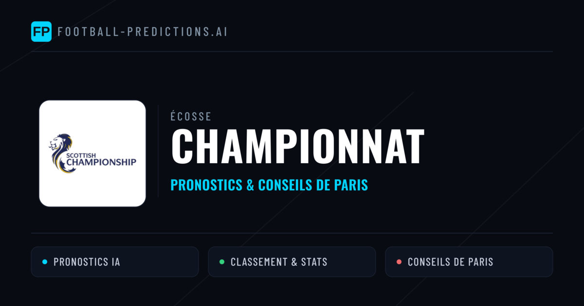 Écosse Championnat Pronostics Football — Expert et Gratuits