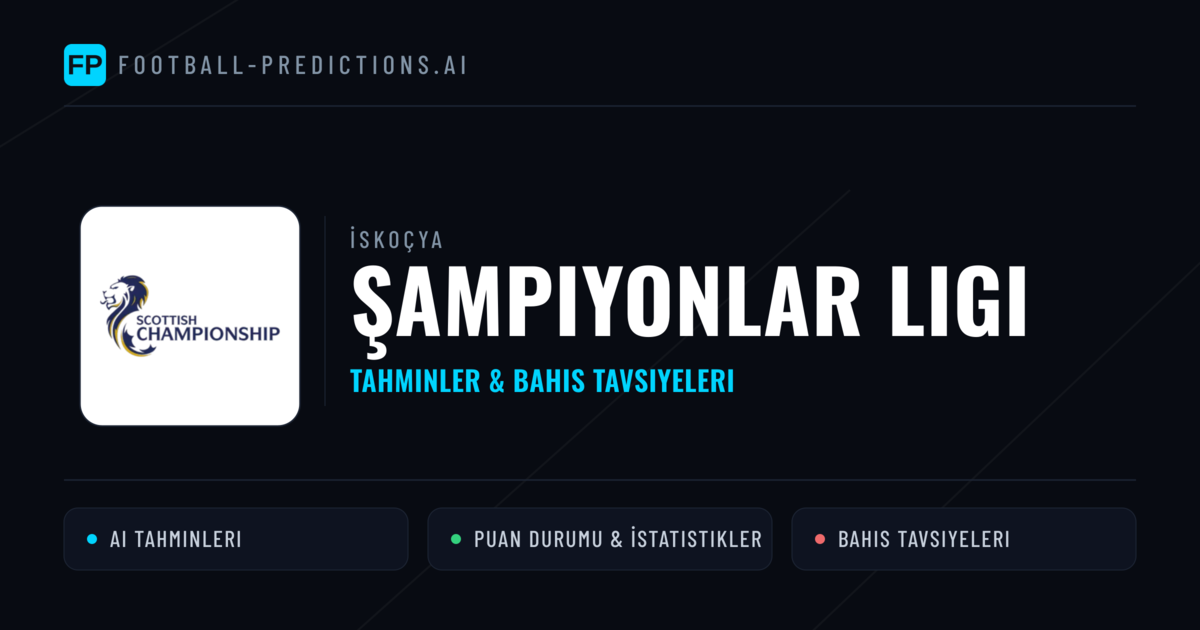 İskoçya Şampiyonlar Ligi Tahminleri & Bahis İpuçları