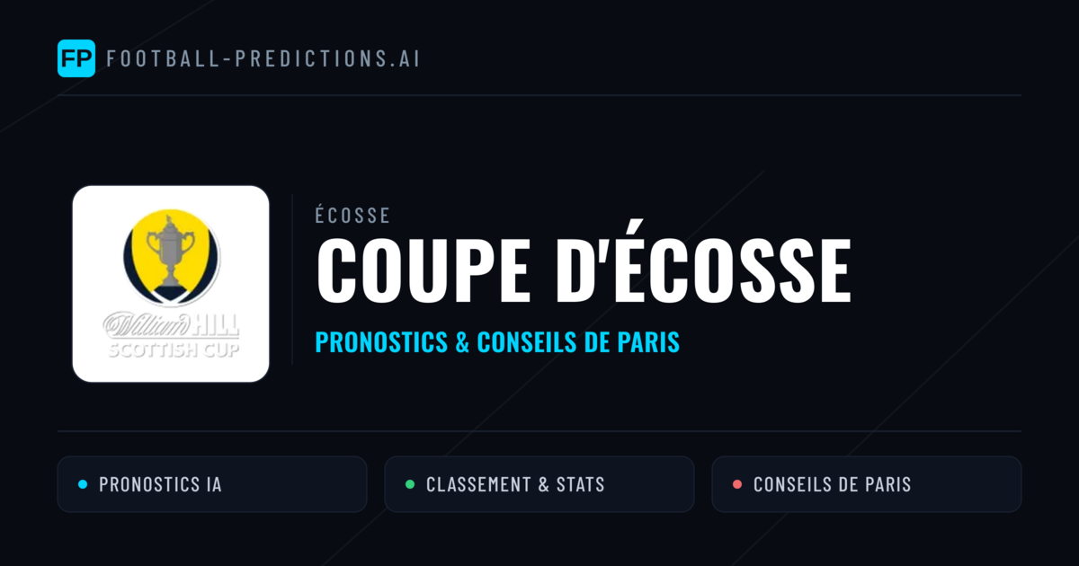 Écosse Coupe d'Écosse Pronostics Football — Expert et Gratuits