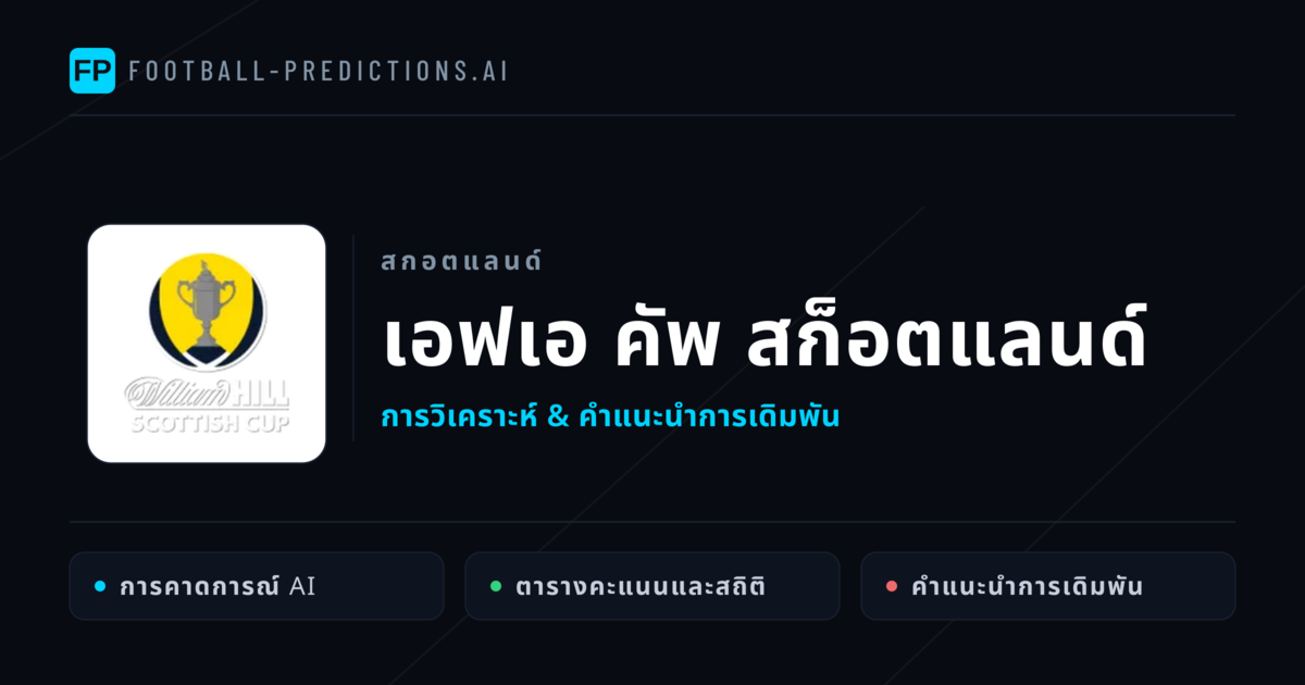 วิเคราะห์บอล สกอตแลนด์ เอฟเอ คัพ สก็อตแลนด์ & เคล็ดลับเดิมพัน