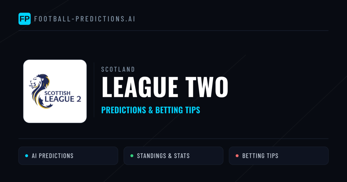 Scotland League Two Predictions & Betting Tips
