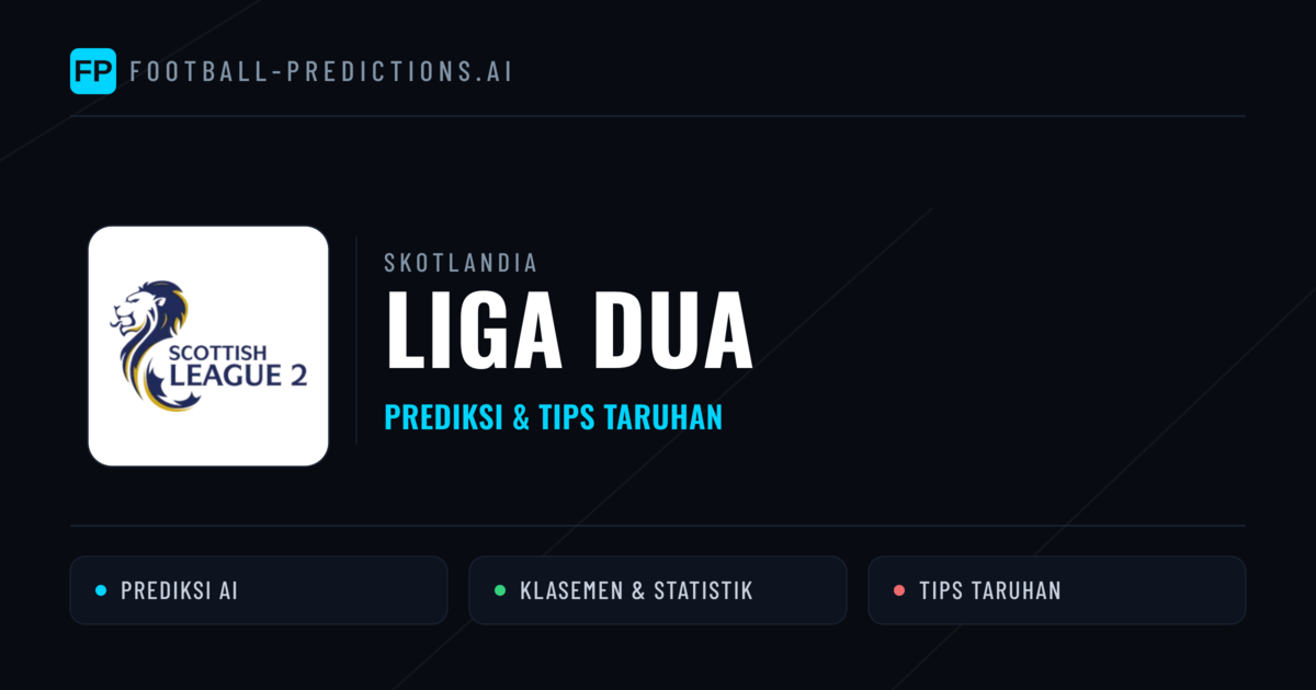 Skotlandia Liga Dua Prediksi & Tips Taruhan - Prediksi bola malam ini
