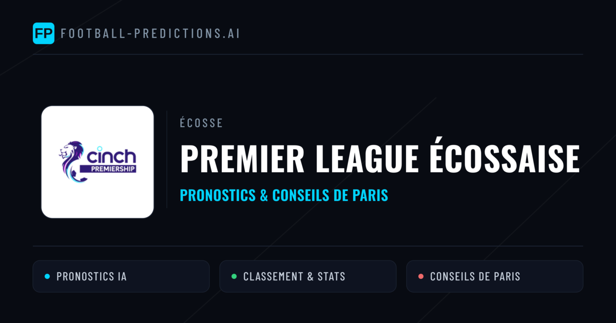 Écosse Premier League écossaise Pronostics Football — Expert et Gratuits