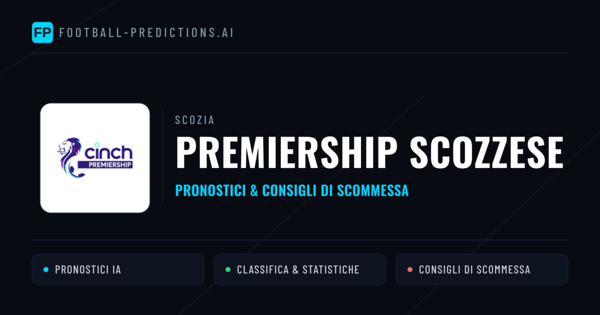 Scozia Premiership Scozzese Pronostici Calcio — Gratis Oggi
