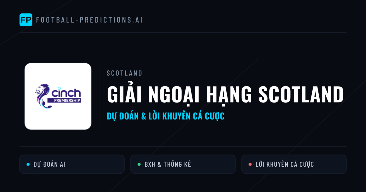 Scotland dự đoán bóng đá Giải Ngoại hạng Scotland & mẹo cá cược