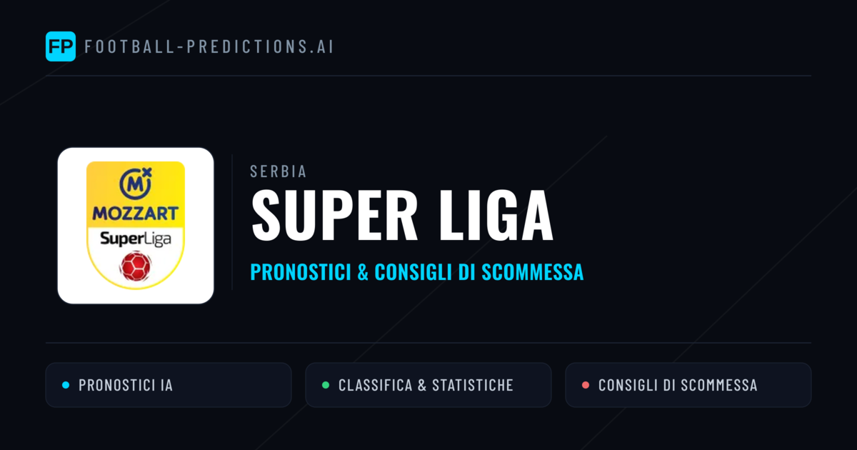 Serbia Super Liga Pronostici Calcio — Gratis Oggi