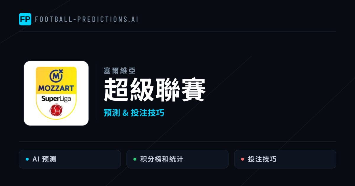 超級聯賽運彩預測 — 足球賽事分析與投注推薦