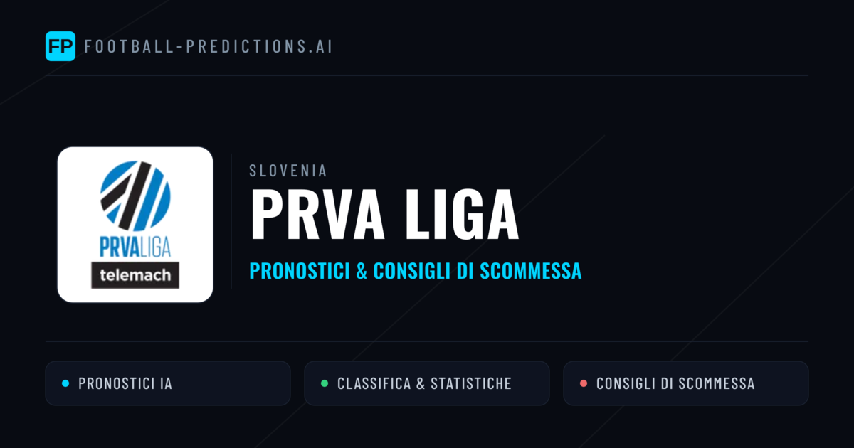 Slovenia Prva Liga Pronostici Calcio — Gratis Oggi
