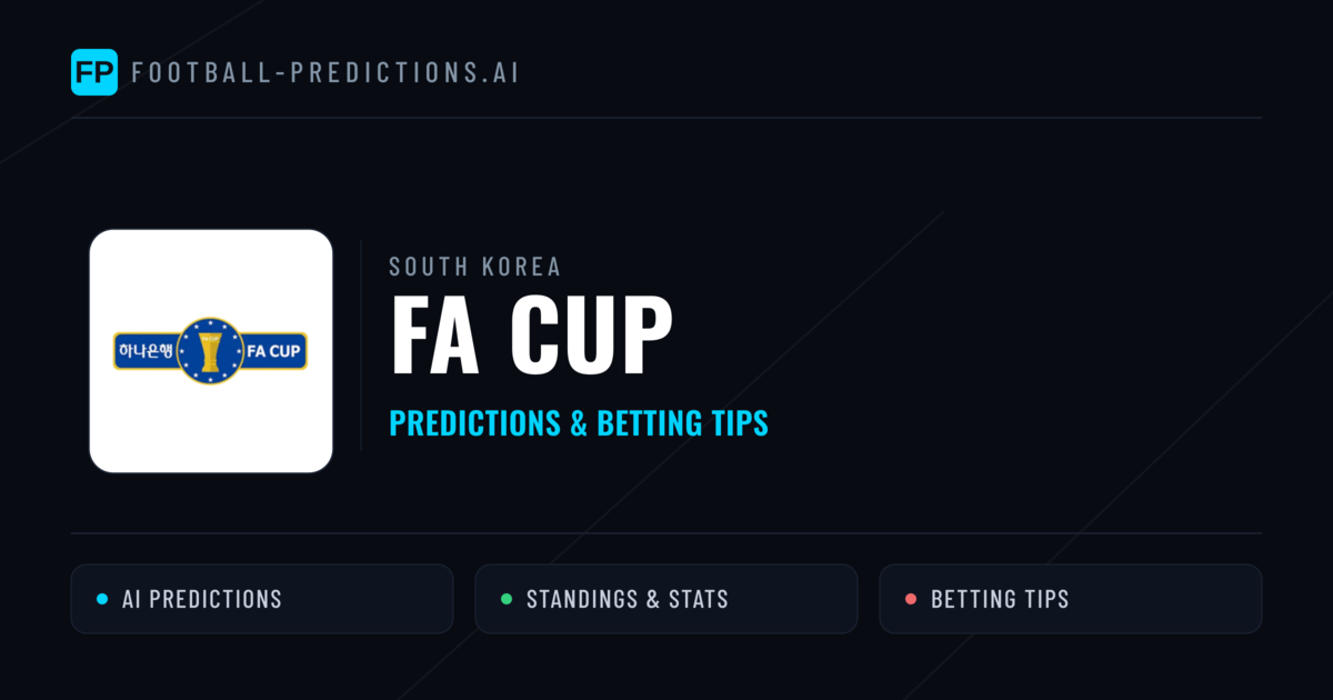 South Korea FA Cup Predictions & Betting Tips