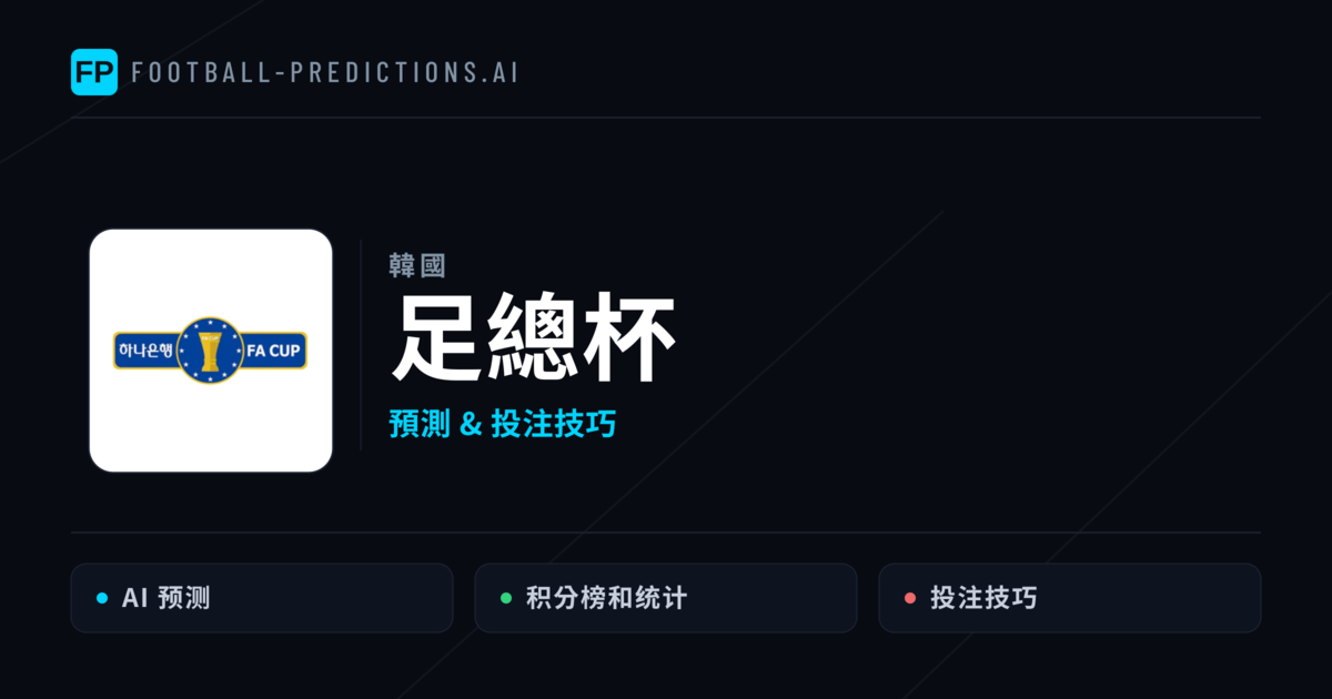 足總杯運彩預測 — 足球賽事分析與投注推薦