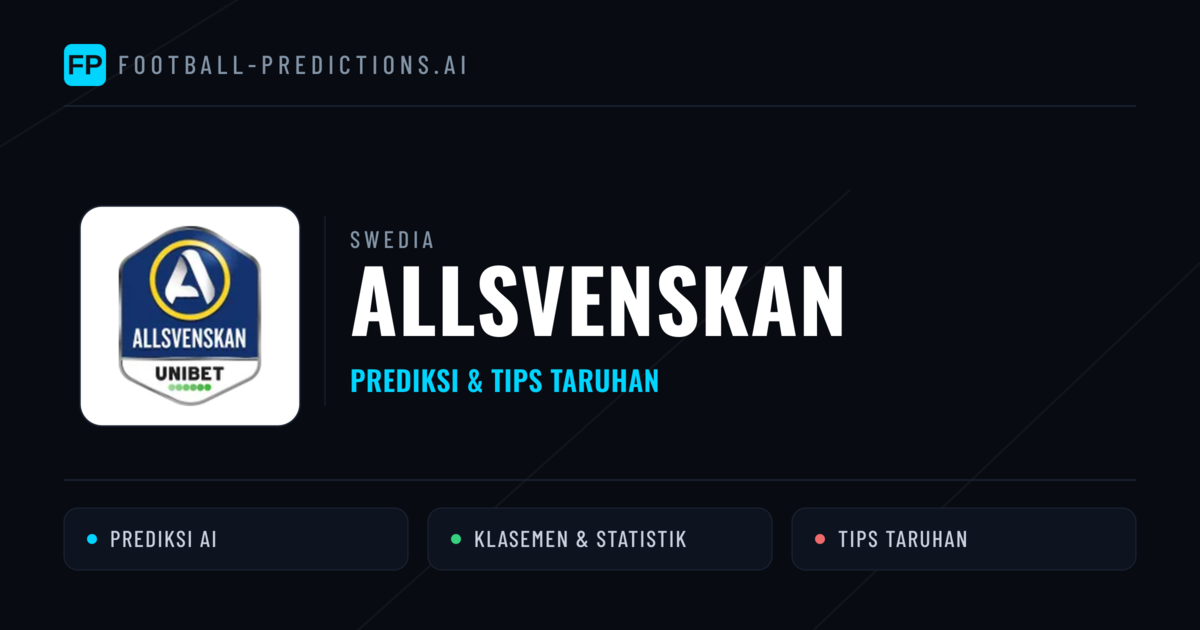 Swedia Allsvenskan Prediksi & Tips Taruhan - Prediksi bola malam ini