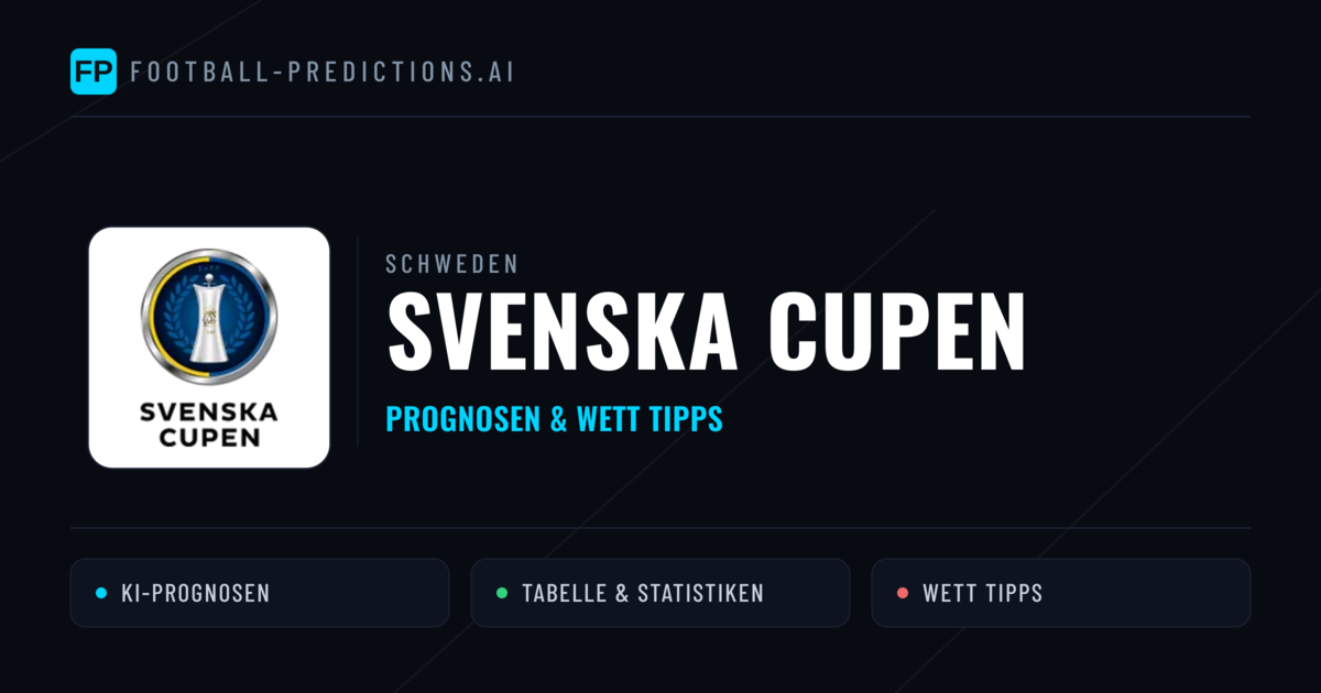 Schweden Svenska Cupen Wett Tipps — Fußball Prognosen