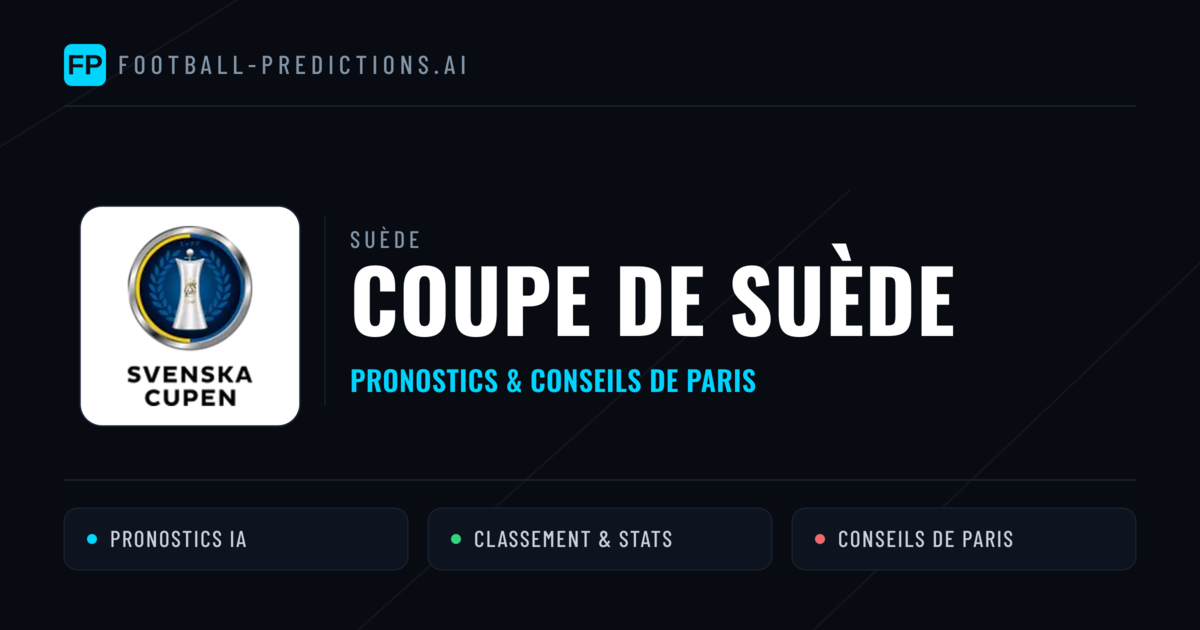 Suède Coupe de Suède Pronostics Football — Expert et Gratuits