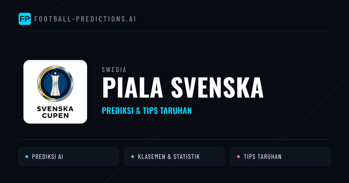 Swedia Piala Svenska Prediksi & Tips Taruhan - Prediksi bola malam ini