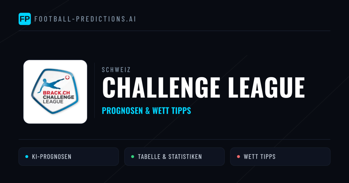 Schweiz Challenge League Wett Tipps — Fußball Prognosen