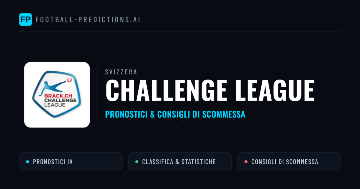 Svizzera Challenge League Pronostici Calcio — Gratis Oggi