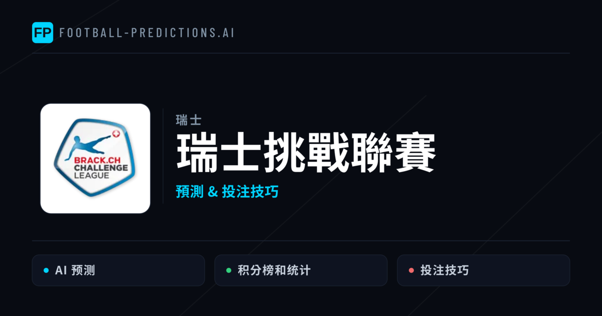 瑞士挑戰聯賽運彩預測 — 足球賽事分析與投注推薦