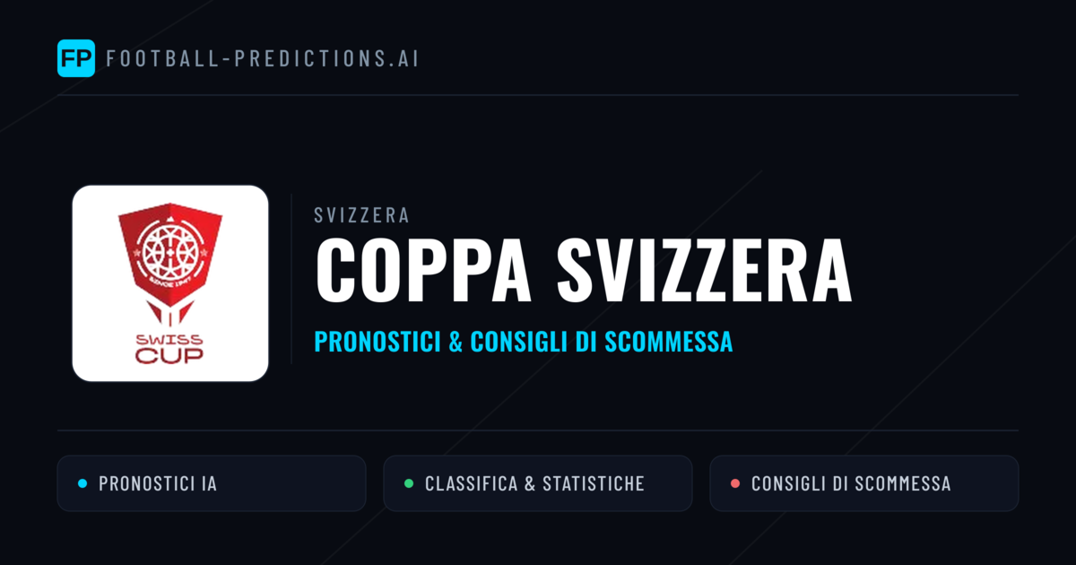 Svizzera Coppa Svizzera Pronostici Calcio — Gratis Oggi
