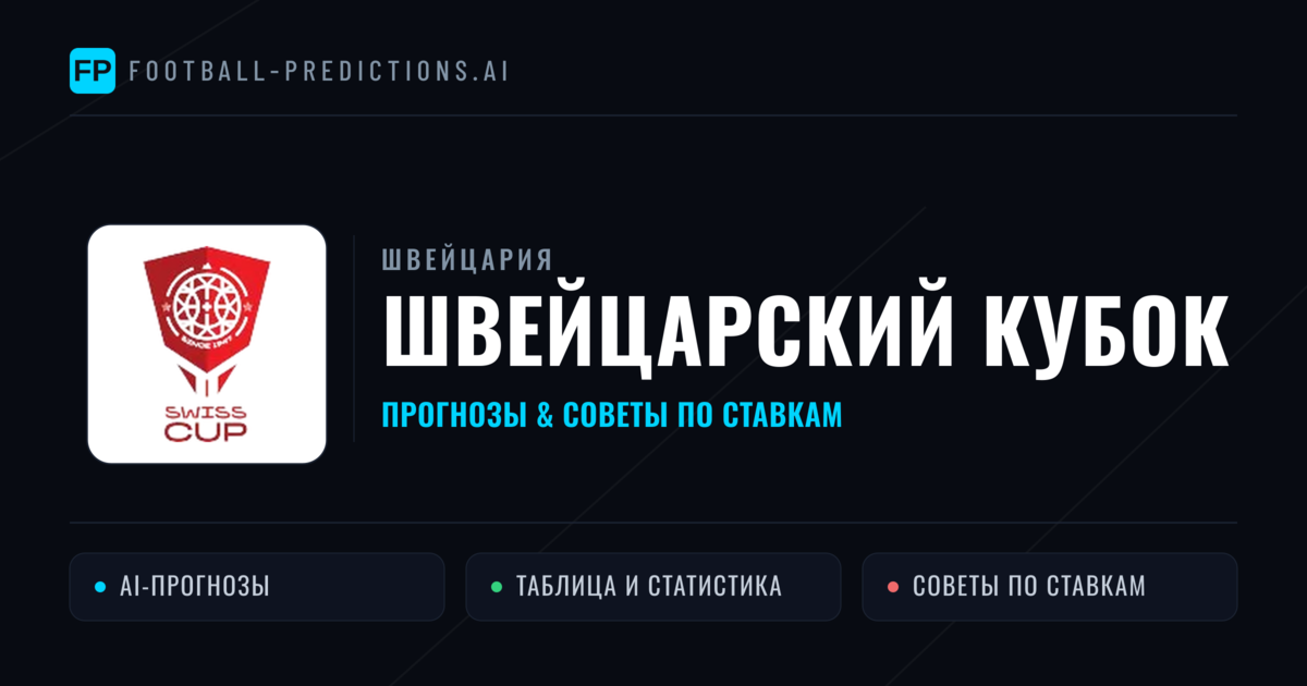 Прогнозы Швейцария Швейцарский Кубок — ставки и советы экспертов