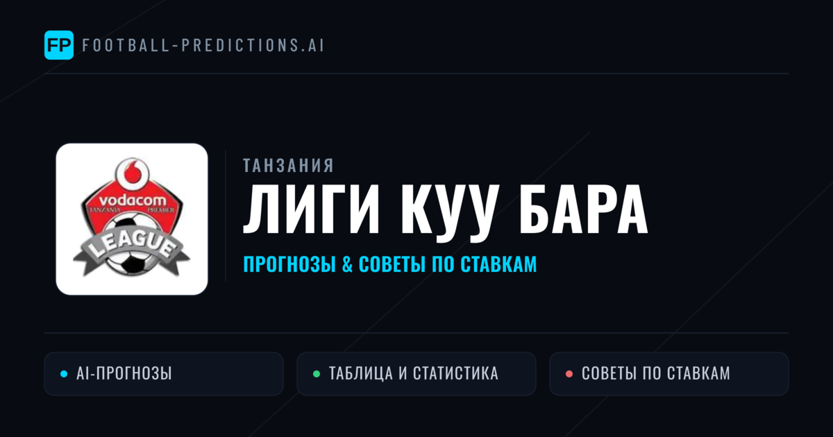 Прогнозы Танзания Лиги куу Бара — ставки и советы экспертов