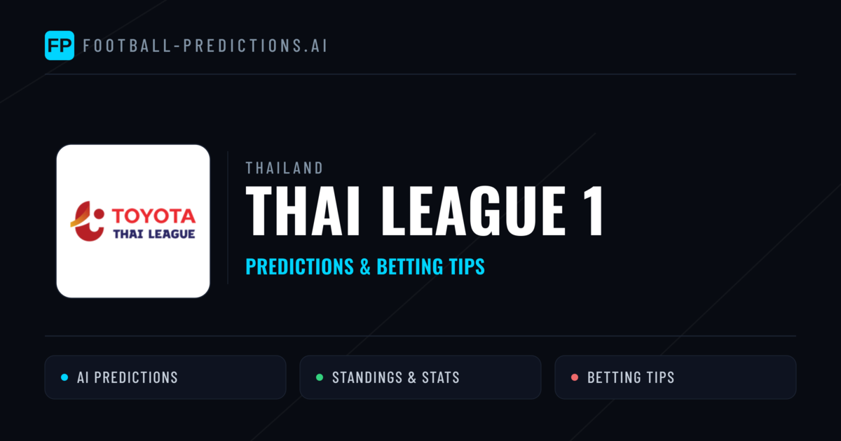 Thailand Thai League 1 Predictions & Betting Tips