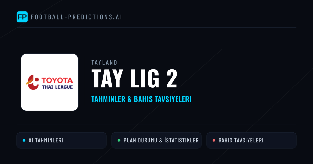 Tayland Tay Lig 2 Tahminleri & Bahis İpuçları