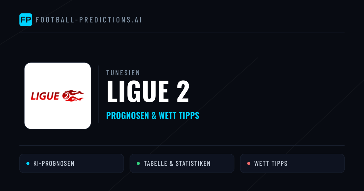 Tunesien Ligue 2 Wett Tipps — Fußball Prognosen
