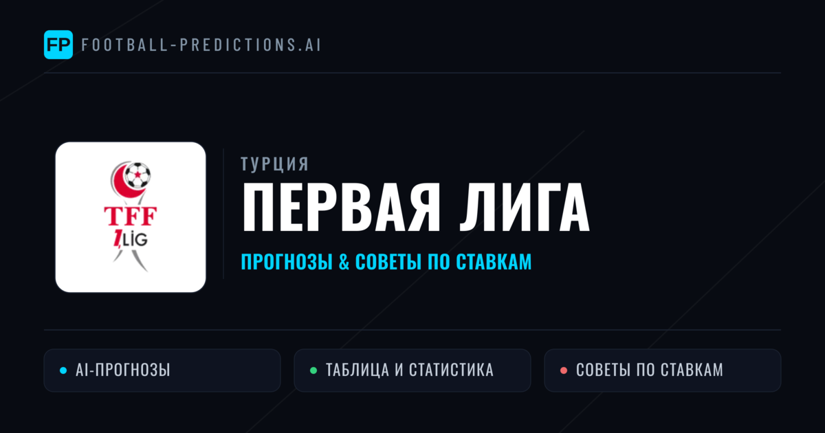 Прогнозы Турция Первая лига — ставки и советы экспертов