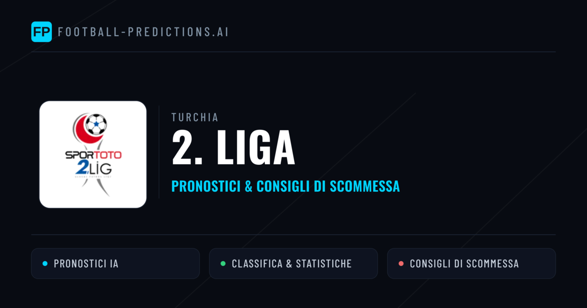 Turchia 2. Liga Pronostici Calcio — Gratis Oggi