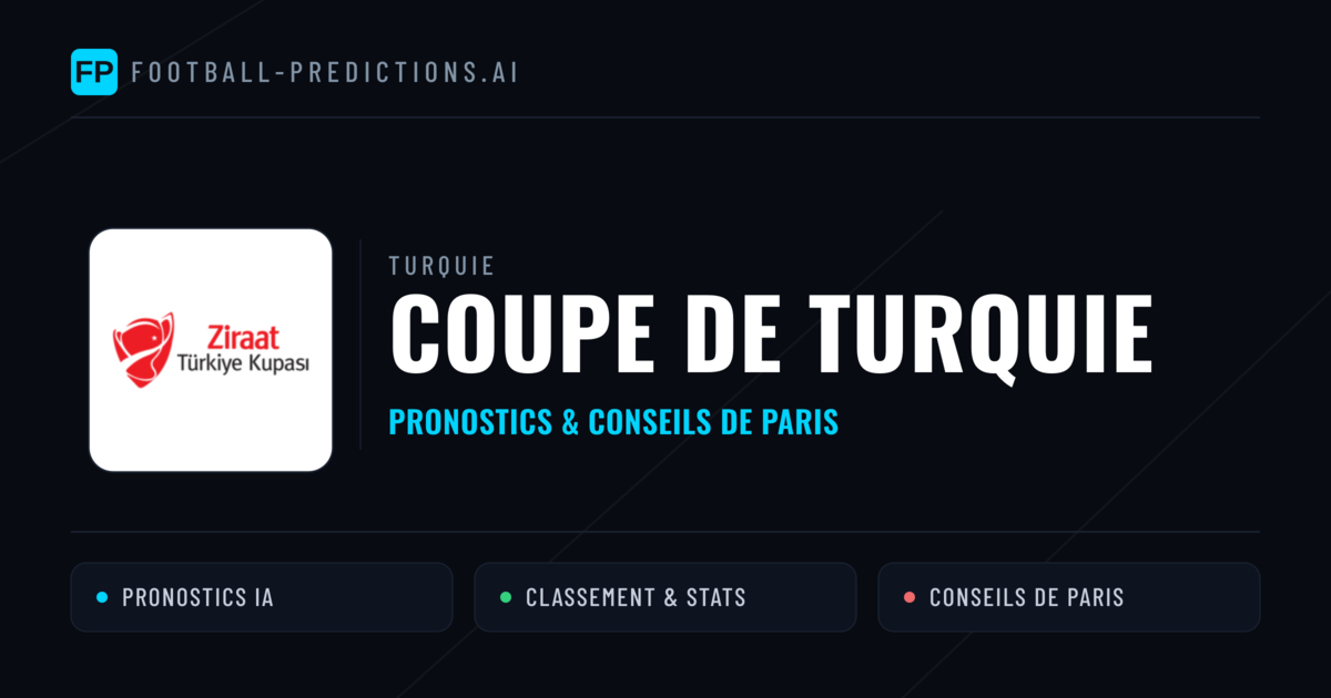 Turquie Coupe de Turquie Pronostics Football — Expert et Gratuits