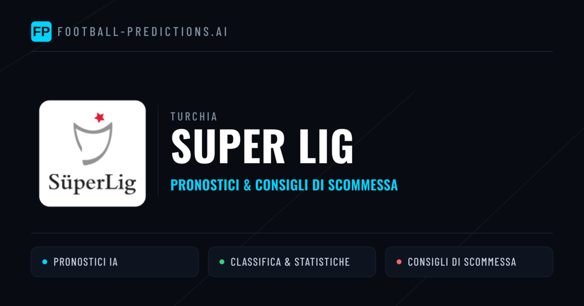 Turchia Super Lig Pronostici Calcio — Gratis Oggi