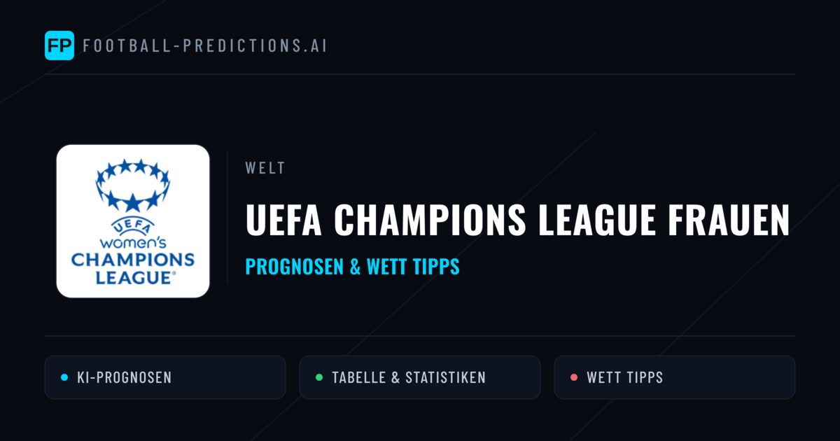 UEFA Champions League Frauen Wett Tipps — Fußball Prognosen