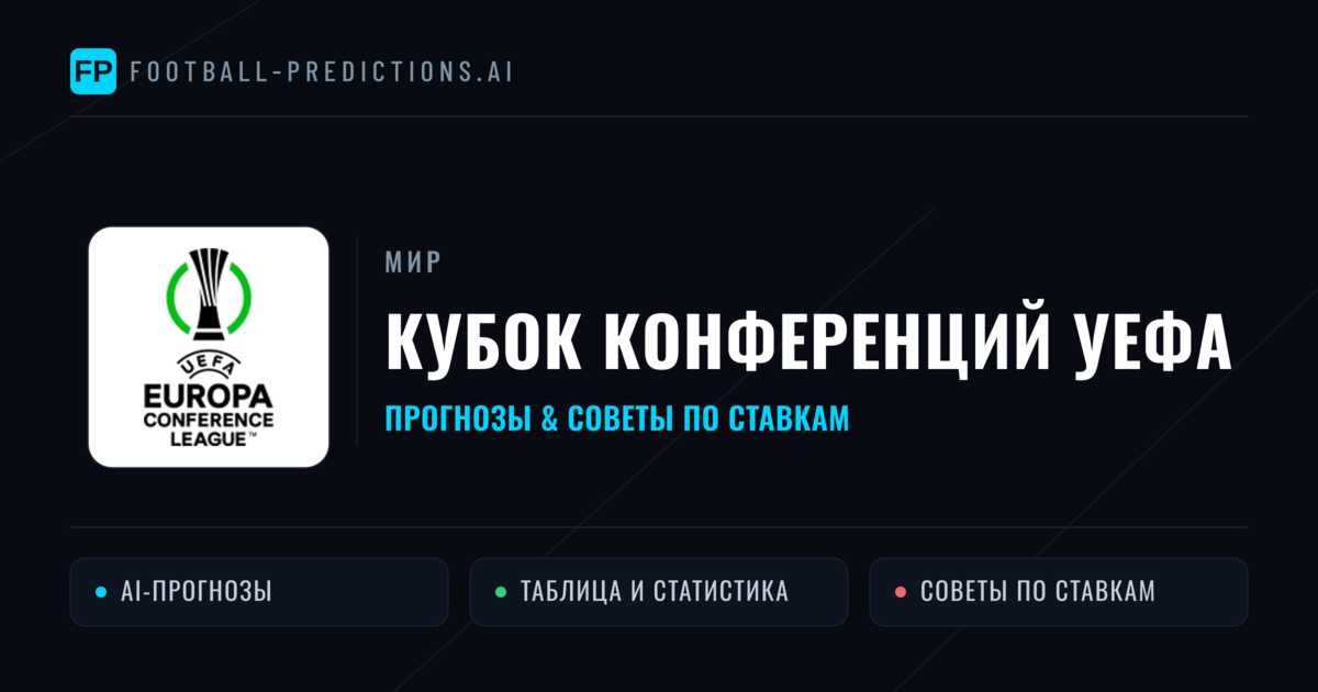 Прогнозы Кубок конференций УЕФА — ставки и советы экспертов