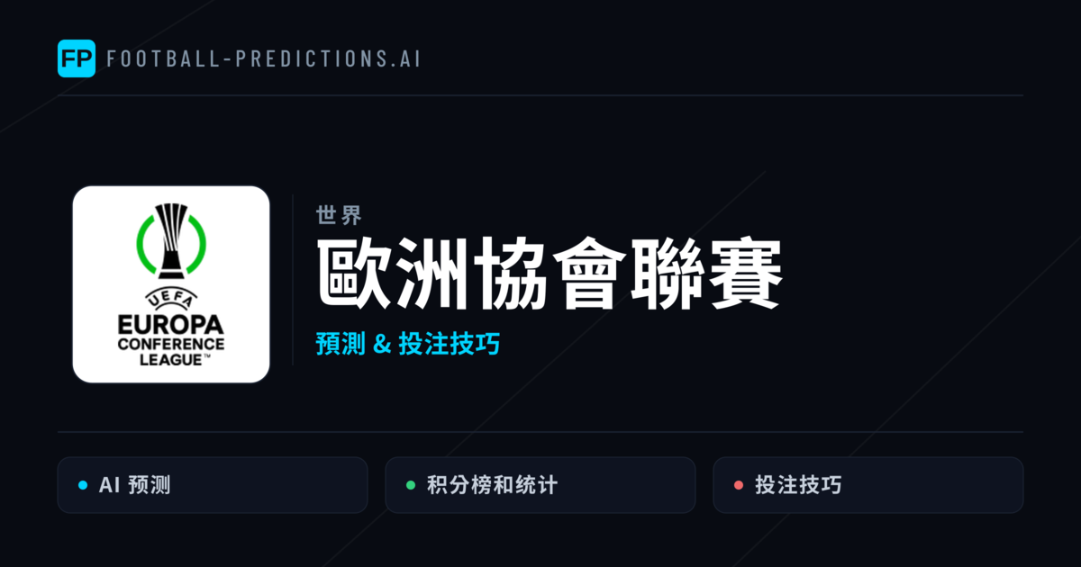 歐洲協會聯賽運彩預測 — 足球賽事分析與投注推薦