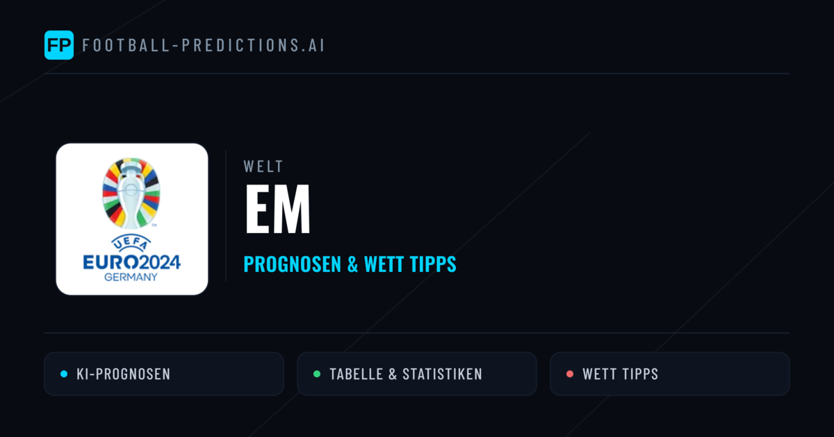 EM Wett Tipps — Fußball Prognosen