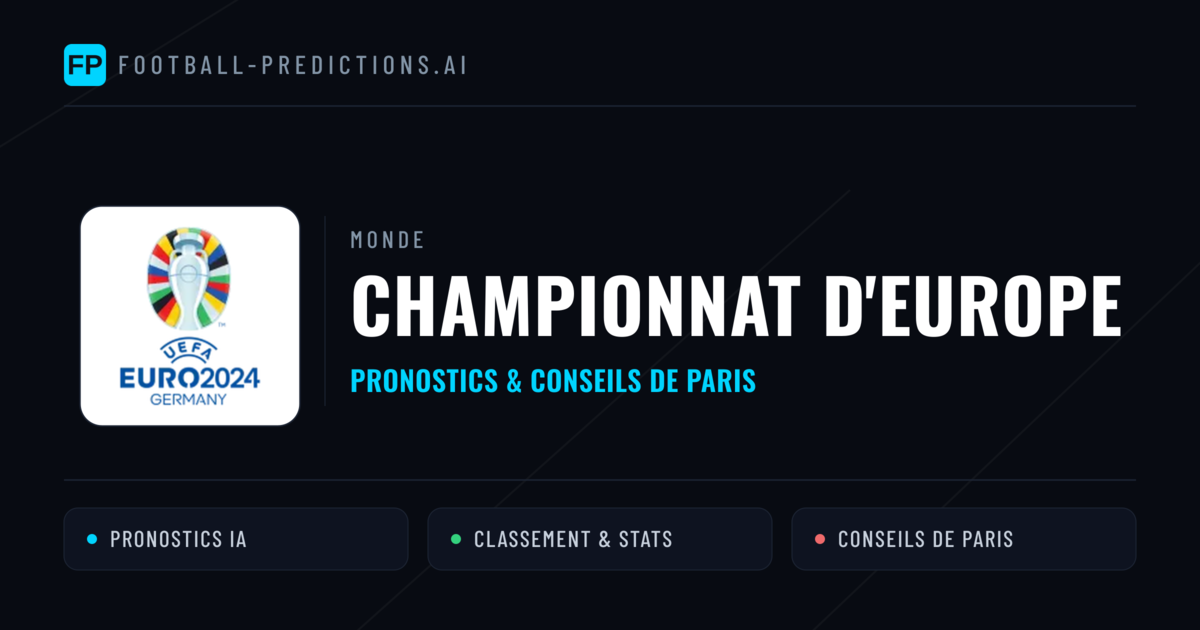 Championnat d'Europe Pronostics Football — Expert et Gratuits