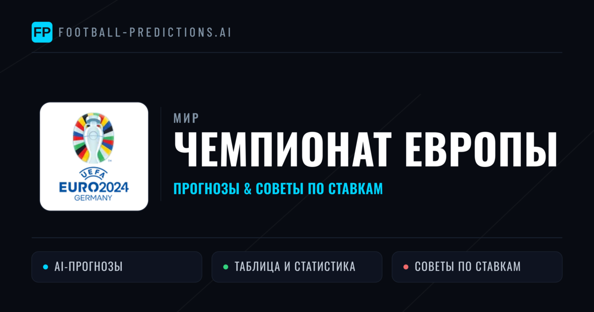 Прогнозы Чемпионат Европы — ставки и советы экспертов