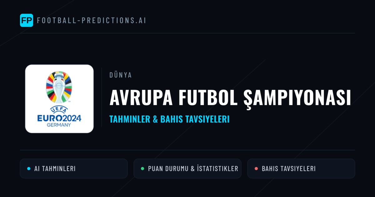 Avrupa Futbol Şampiyonası Tahminleri & Bahis İpuçları