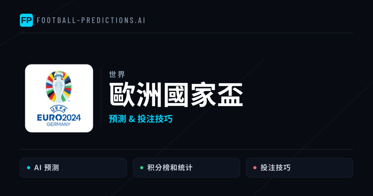 歐洲國家盃運彩預測 — 足球賽事分析與投注推薦
