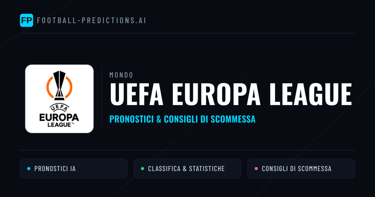 UEFA Europa League Pronostici Calcio — Gratis Oggi