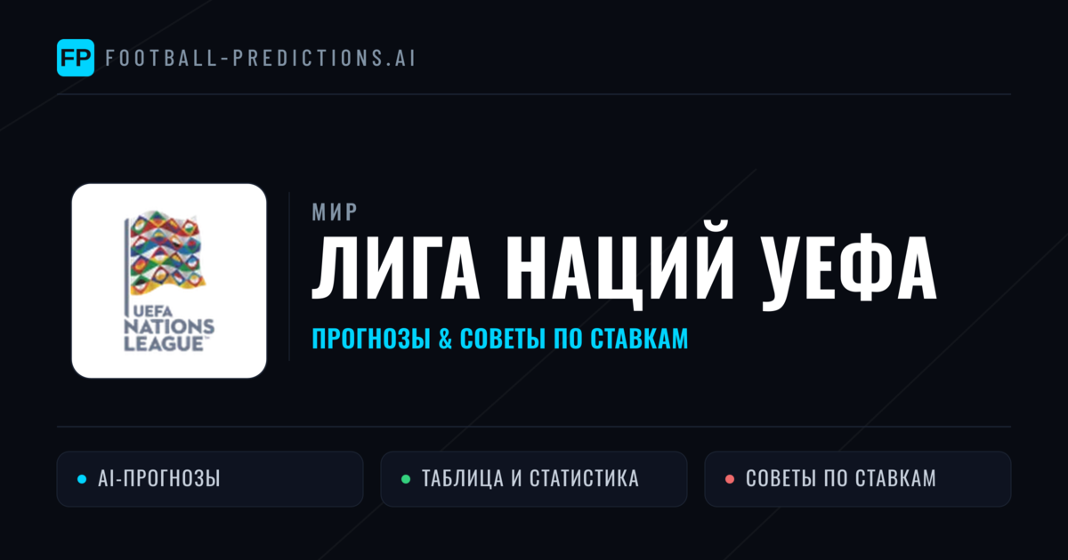 Прогнозы Лига наций УЕФА — ставки и советы экспертов