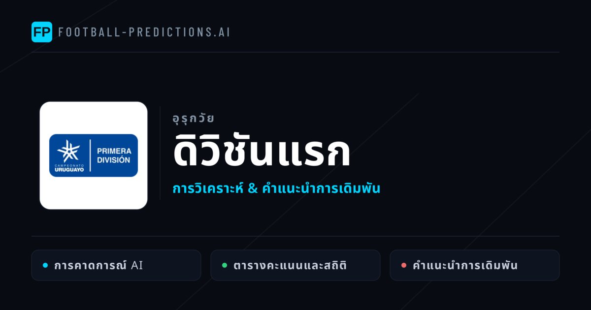 วิเคราะห์บอล อุรุกวัย ดิวิชันแรก & เคล็ดลับเดิมพัน