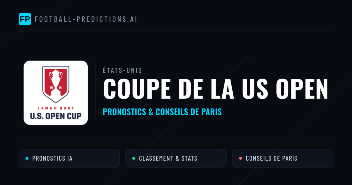 États-Unis Coupe de la US Open Pronostics Football — Expert et Gratuits
