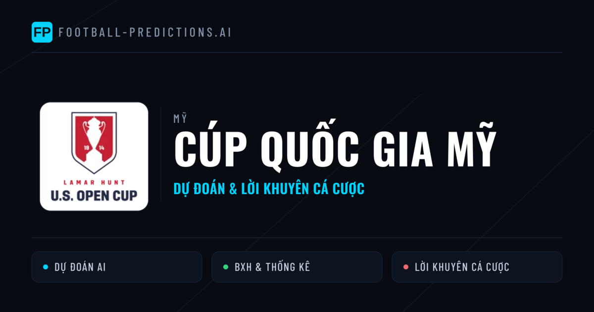 Mỹ dự đoán bóng đá Cúp Quốc gia Mỹ & mẹo cá cược
